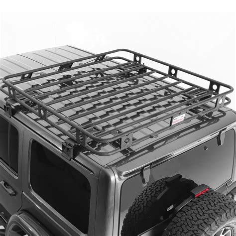 Smittybilt 45454JL Defender One-Piece Roof Rack for 18-23 Jeep Wrangler ...