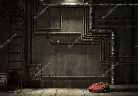 Grunge industrial pipe wall — Stock Photo #8213443