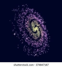 Galaxy Vector Illustration Stock Vector (Royalty Free) 374847187 ...