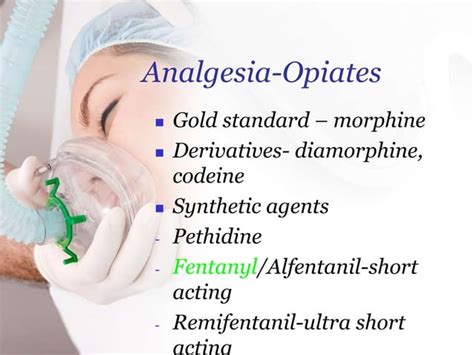 Types of anesthesia