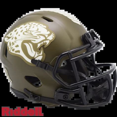 Jacksonville Jaguars Riddell Salute To Service Speed Mini Helmet