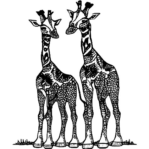 Mother and Baby Giraffe · Creative Fabrica