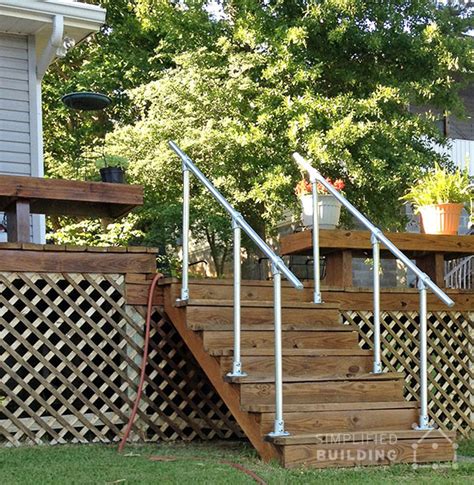 Simple & Sturdy Exterior Stair Railing | Simplified Building