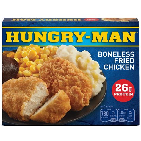 Hungry-Man Boneless Fried Chicken Frozen Dinner, 16 oz (Frozen ...