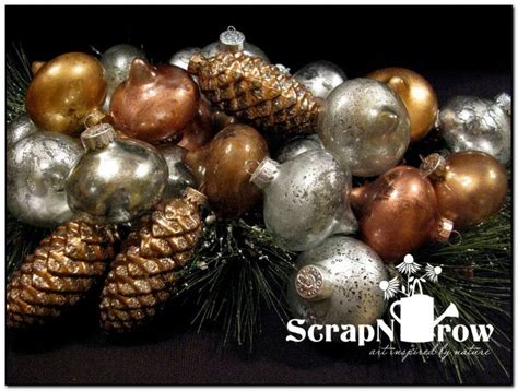 DIY Mercury Ornament Collection by ScrapNGrow at Splitcoaststampers