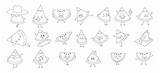 Premium Vector  Cute watermelon character coloring Page Funny cartoon sketch template