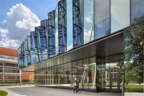 Iowa State University building features pleated glass facade