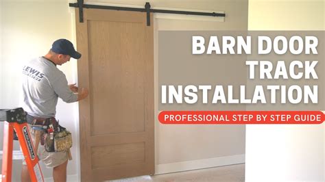 How To Hang An Interior Barn Door Track System | Cabinets Matttroy