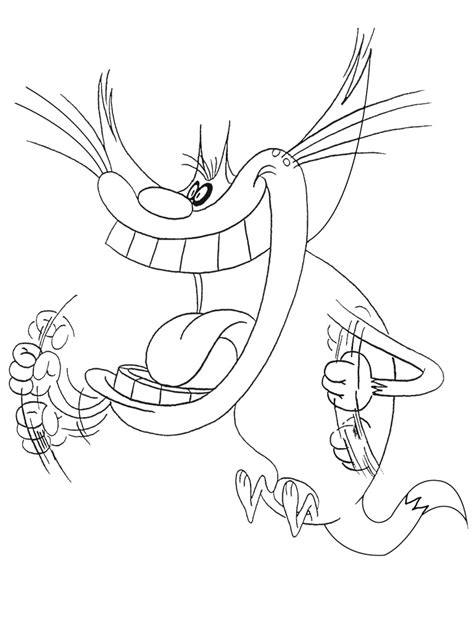 Oggy and the cockroaches to print - Oggy And The Cockroaches Coloring Pages for Kids