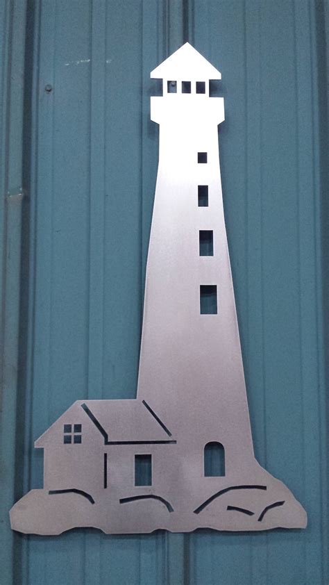 Lighthouse Metal Wall Art Home Decor | Etsy