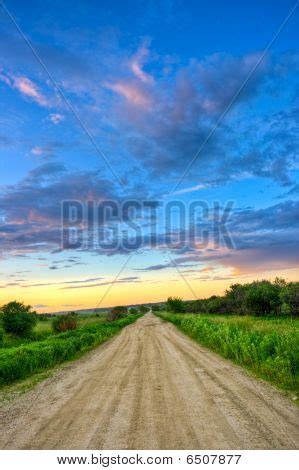 Dirt Road Sunset Image & Photo (Free Trial) | Bigstock