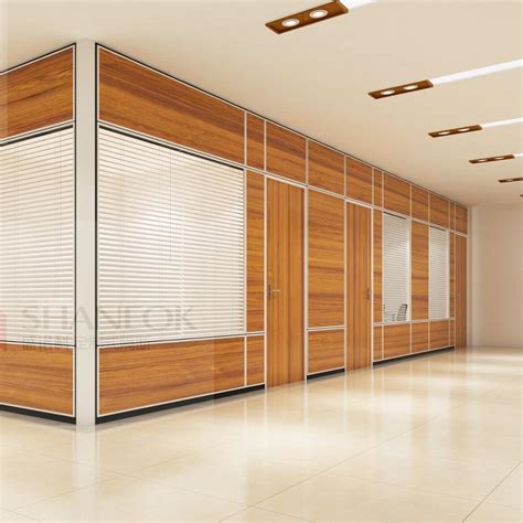 Wooden Glass Partition Office Wall Wooden Partition Design Office | designinte.com