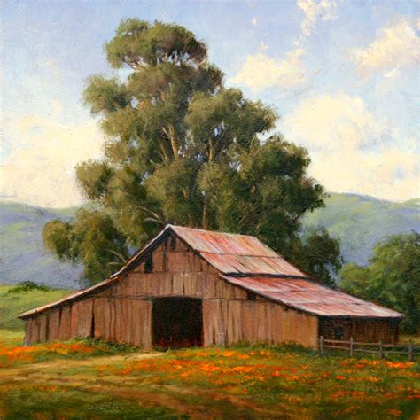 Oil Painting Of Barns at PaintingValley.com | Explore collection of Oil ...