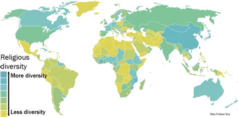 This map of the world's most religiously diverse countries may surprise ...