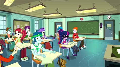 Imagen - Canterlot High students in a classroom SS8.png | My Little Pony: La Magia de la Amistad ...