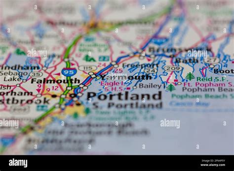 Yarmouth maine map hi-res stock photography and images - Alamy