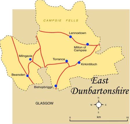 : East Dunbartonshire Map