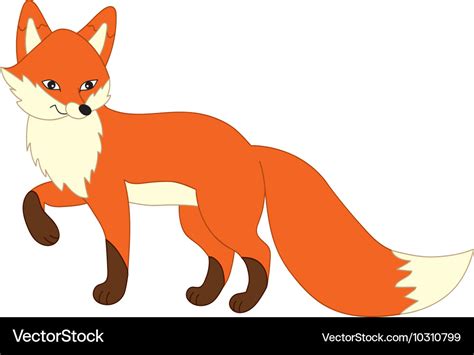 Cartoon fox Royalty Free Vector Image - VectorStock