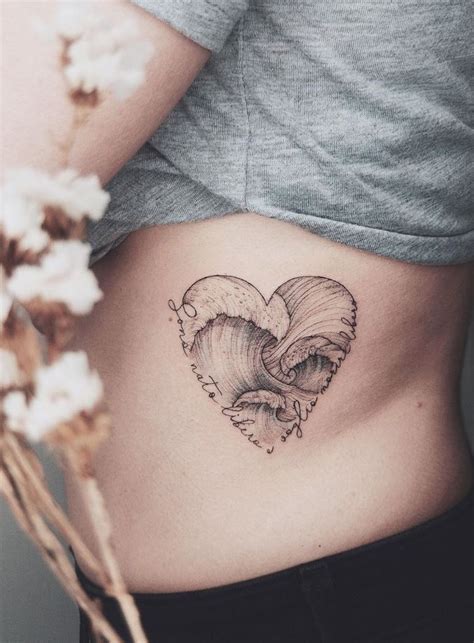 Heart Waves Tattoo - Get an InkGet an Ink | Hand tattoos for guys ...