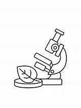 Microscope Coloring Pages sketch template