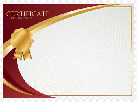 Creative certificate of appreciation award template on transparent ...