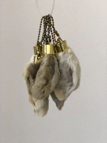 Lucky Rabbit Foot Keychain - Natural (PACKS OF 12) | Globecraft Inc.