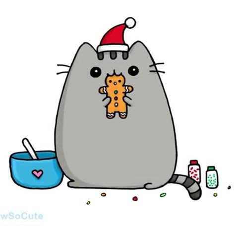 Kawaii Cute Christmas Cat Drawings - angrylittlebunnyofdoom