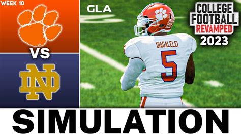 Clemson vs. Notre Dame Week 10 Simulation | NCAA 14 College Football ...