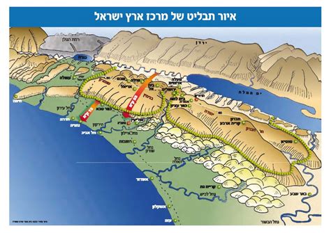 Topical Map Of Israel