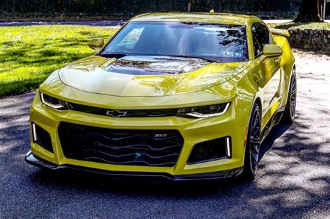 Chevrolet Camaro ZL1 painted in Bright Yellow Photo taken by ...