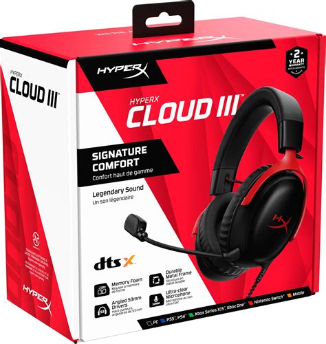 HyperX Cloud III Wired Gaming Headset for PC, PS5, PS4, Xbox Series X|S, Xbox One, Nintendo ...