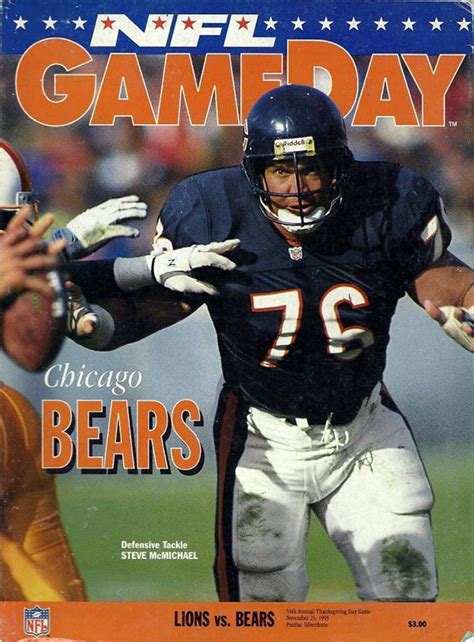 NFL Program: Detroit Lions vs. Chicago Bears (November 25, 1993) | SportsPaper.info