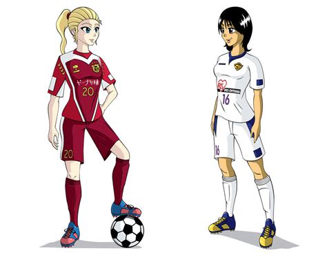 Soccer Girls by animemagix on DeviantArt