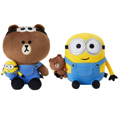 Line Friends BROWN Cartoon Minions Plush Drag Gift | Minions Shop