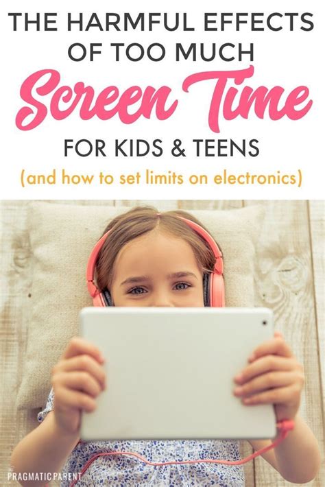 The Harmful Effects of Too Much Screen Time for Kids | Screen time for kids, Screen time, Kids ...