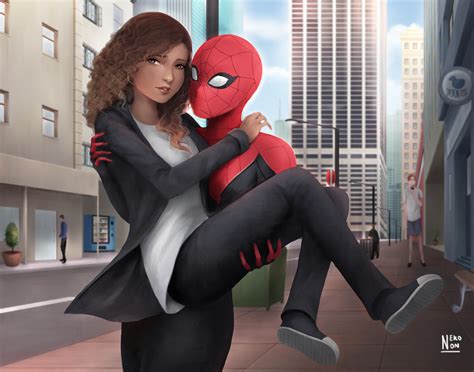 Spiderman and MJ fanart by NekononArt on DeviantArt