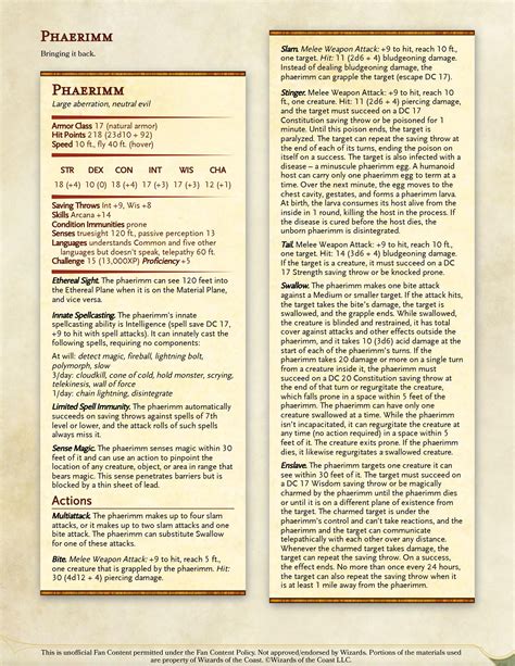 The Phaerimm, an oldie, but a goodie [Homebrew] : r/monsteraday