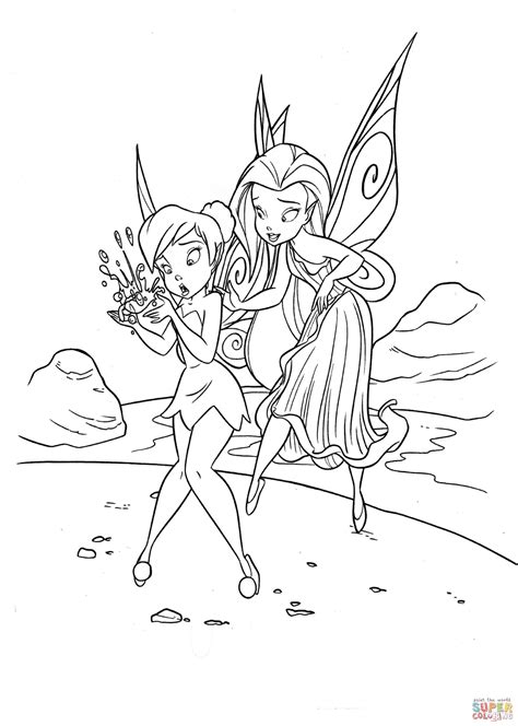 Rosetta Is Teaching Tinkerbell coloring page | Free Printable Coloring ...