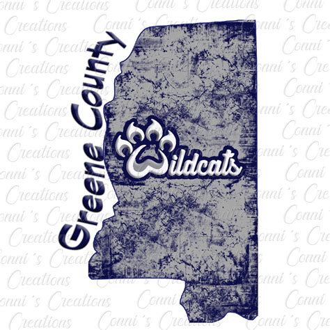 Greene County MS Wildcats Sublimation Digital Design Png - Etsy