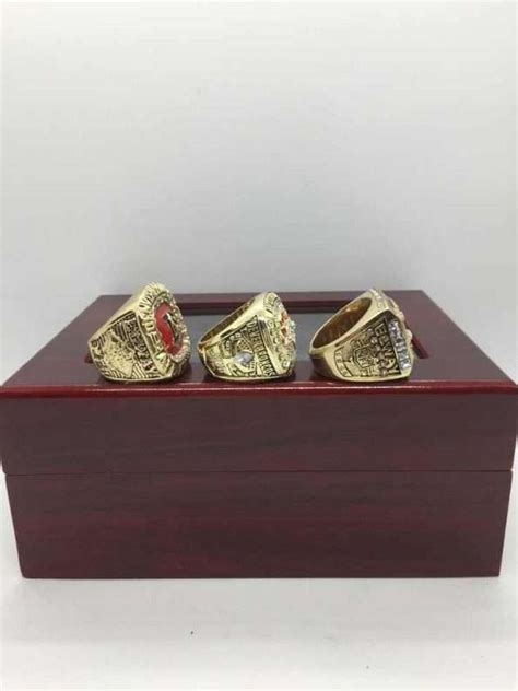 3 John Elway Super Bowl Rings Set - Cheap Super Bowl Rings on Sale