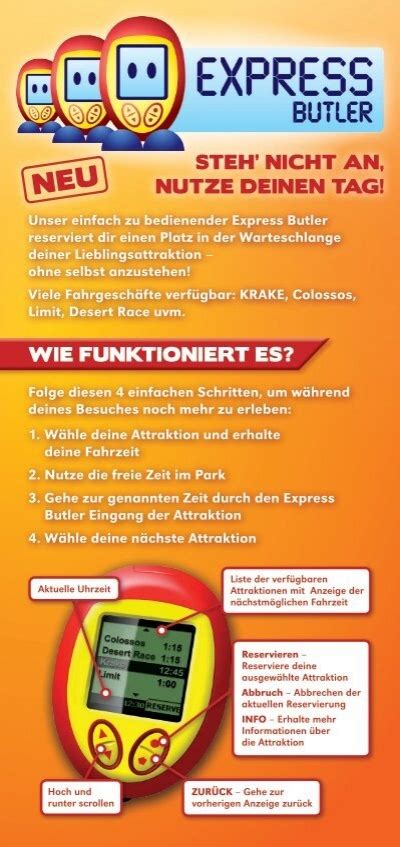 Heide Park Express Butler Flyer - Merlin Jahreskarte