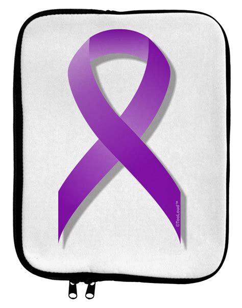 Epilepsy Awareness Ribbon - Purple 9 x 11.5 Tablet Sleeve by TooLoud - Davson Sales