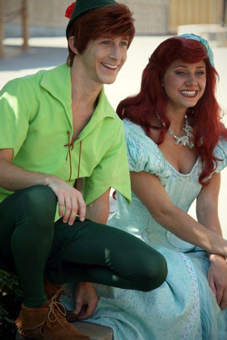 (Speiling) Peter Pan and Ariel | Disney face characters, Face characters, Peter pan