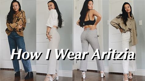 How I Style Aritzia | 16 Outfits With Aritzia Must-Haves (Pants) - YouTube