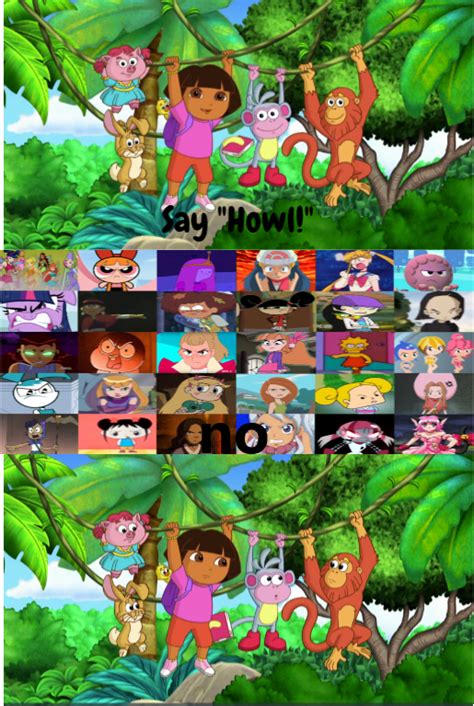 Who Said To Dora And Friends No 01 By girls by julinhafidelis on DeviantArt