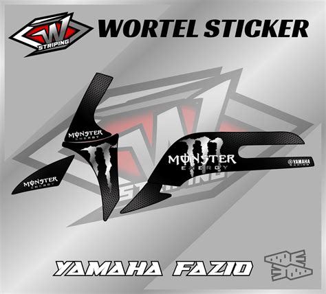 Striping Fazio-Stiker Hologram Decal Motor Fazio Monster Energy ...