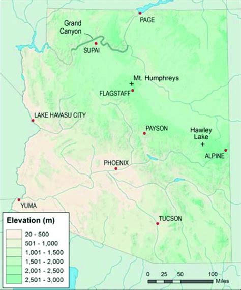 Elevation Map Of Flagstaff Az - Kaleb Watson