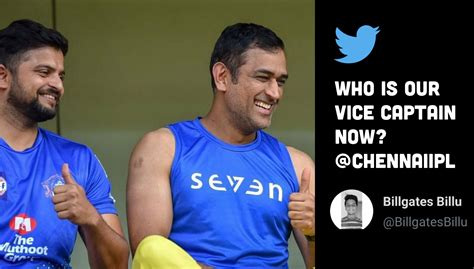 A fan asks CSK about their new vice-captain, gets a 'wise' reply from ...