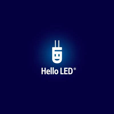 Hello LED Logo | Logo Design Gallery Inspiration | LogoMix