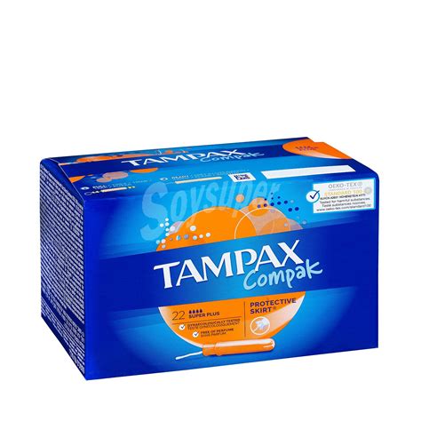 Tampax Compak tampón super plus Caja 22 uds